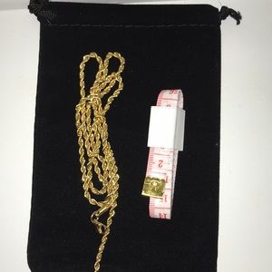 New 14k Gold Plated 24” Rope Necklace Kay Jewelers